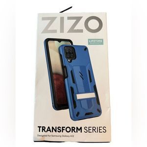 Zizo Transform Galaxy A12  Deluxe Phone Case with Military Drop Protection Blue